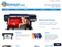 Tablet Screenshot of goinkjet.com